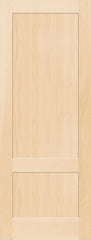 WDMA 12x80 Door (1ft by 6ft8in) Interior Pocket Paint grade 792A Wood 2 Panel Transitional Shaker Single Door 1