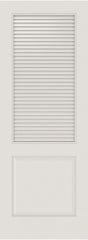 WDMA 12x80 Door (1ft by 6ft8in) Interior Swing Smooth SL-2010-LVR-PNL MDF 2 Panel Vented Louver Single Door 1