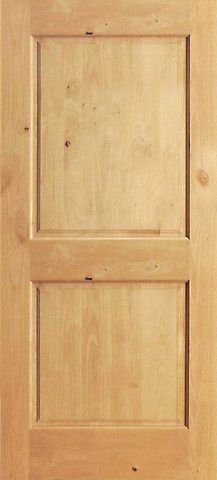 WDMA 15x80 Door (1ft3in by 6ft8in) Interior Swing Knotty Alder S/W-97 2 Panel Single Door 1