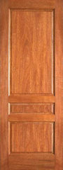 WDMA 15x80 Door (1ft3in by 6ft8in) Interior Swing Mahogany P-630 3 Panel Single Door 1
