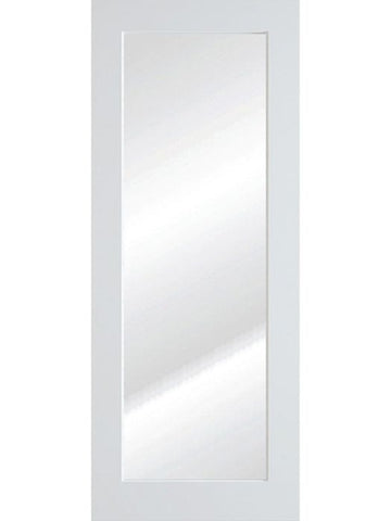WDMA 18x80 Door (1ft6in by 6ft8in) Interior Swing Pine 80in Primed 1 Lite Frosted Shaker Single Door | 4620 1