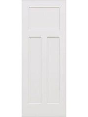 WDMA 18x80 Door (1ft6in by 6ft8in) Interior Barn Smooth 80in 3-Panel Craftsman Primed 1