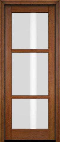 WDMA 18x80 Door (1ft6in by 6ft8in) Interior Swing Mahogany 3 Lite Windermere Shaker Exterior or Single Door 5