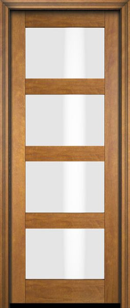 WDMA 18x80 Door (1ft6in by 6ft8in) Exterior Barn Mahogany Modern 4 Lite Shaker or Interior Single Door 1
