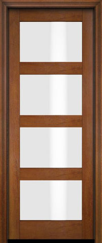 WDMA 18x80 Door (1ft6in by 6ft8in) Exterior Barn Mahogany Modern 4 Lite Shaker or Interior Single Door 4