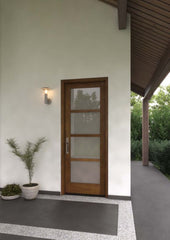 WDMA 18x80 Door (1ft6in by 6ft8in) Exterior Barn Mahogany 4 Lite Windermere Shaker or Interior Single Door 2