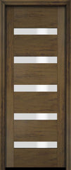 WDMA 18x80 Door (1ft6in by 6ft8in) Exterior Barn Mahogany Modern Slimlite 501 Shaker or Interior Single Door 3