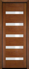 WDMA 18x80 Door (1ft6in by 6ft8in) Exterior Barn Mahogany Modern Slimlite 501 Shaker or Interior Single Door 4