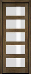 WDMA 18x80 Door (1ft6in by 6ft8in) Exterior Barn Mahogany Modern 5 Lite Shaker or Interior Single Door 3