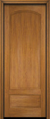 WDMA 18x80 Door (1ft6in by 6ft8in) Interior Swing Mahogany 3/4 Arch Raised Panel Solid Exterior or Single Door 2