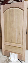 WDMA 18x80 Door (1ft6in by 6ft8in) Interior Swing Mahogany 3/4 Arch Raised Panel Solid Exterior or Single Door 3