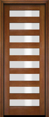 WDMA 18x80 Door (1ft6in by 6ft8in) Exterior Barn Mahogany Modern Slimlite Glass Shaker or Interior Single Door 4