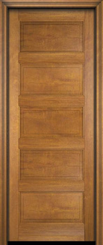 WDMA 18x80 Door (1ft6in by 6ft8in) Interior Swing Mahogany 5 Raised Panel Solid Exterior or Single Door 1