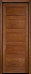 WDMA 18x80 Door (1ft6in by 6ft8in) Interior Swing Mahogany 5 Raised Panel Solid Exterior or Single Door 4