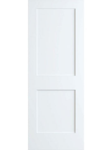 WDMA 18x96 Door (1ft6in by 8ft) Interior Barn Pine 96in Primed 2 Panel Shaker Single Door | 4102E 1