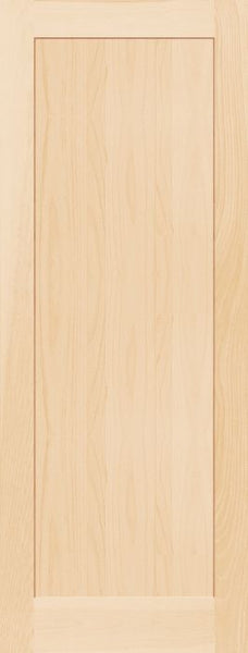 WDMA 20x80 Door (1ft8in by 6ft8in) Interior Swing Pine 7910 Wood 1 Panel Contemporary Modern Shaker Single Door 1