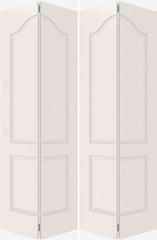 WDMA 20x80 Door (1ft8in by 6ft8in) Interior Barn Smooth 2050 MDF 2 Panel Arch Panel Double Door 2