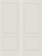 WDMA 20x80 Door (1ft8in by 6ft8in) Interior Bifold Smooth 2010 MDF 2 Panel Double Door 1