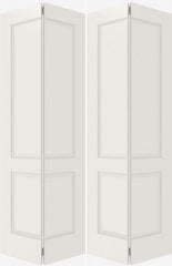 WDMA 20x80 Door (1ft8in by 6ft8in) Interior Bifold Smooth 2010 MDF 2 Panel Double Door 2