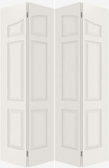 WDMA 20x80 Door (1ft8in by 6ft8in) Interior Swing Smooth 6090 MDF Pair 6 Panel Arch Panel Double Door 2