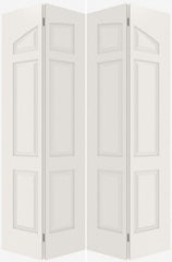 WDMA 20x80 Door (1ft8in by 6ft8in) Interior Bifold Smooth 6060 MDF Pair 6 Panel Arch Panel Double Door 2