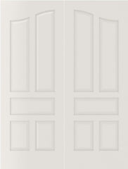 WDMA 20x80 Door (1ft8in by 6ft8in) Interior Swing Smooth 5090 MDF Pair 5 Panel Arch Panel Double Door 1
