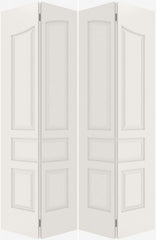 WDMA 20x80 Door (1ft8in by 6ft8in) Interior Swing Smooth 5090 MDF Pair 5 Panel Arch Panel Double Door 2