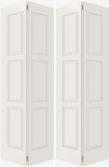 WDMA 20x80 Door (1ft8in by 6ft8in) Interior Bifold Smooth 6110 MDF 6 Panel Double Door 2