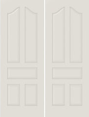 WDMA 20x80 Door (1ft8in by 6ft8in) Interior Barn Smooth 5050 MDF 5 Panel Arch Panel Double Door 1