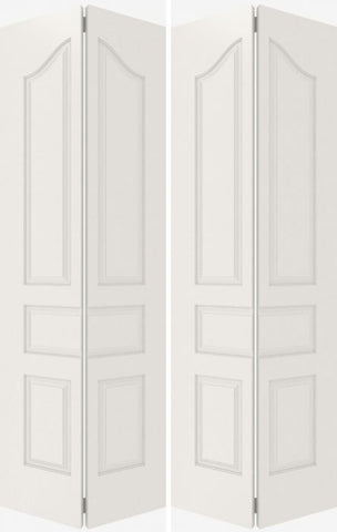WDMA 20x80 Door (1ft8in by 6ft8in) Interior Barn Smooth 5050 MDF 5 Panel Arch Panel Double Door 2