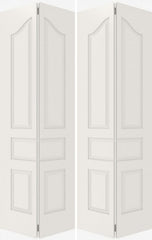 WDMA 20x80 Door (1ft8in by 6ft8in) Interior Barn Smooth 5050 MDF 5 Panel Arch Panel Double Door 2