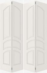 WDMA 20x80 Door (1ft8in by 6ft8in) Interior Swing Smooth 5030 MDF 5 Panel Arch Panel Double Door 1