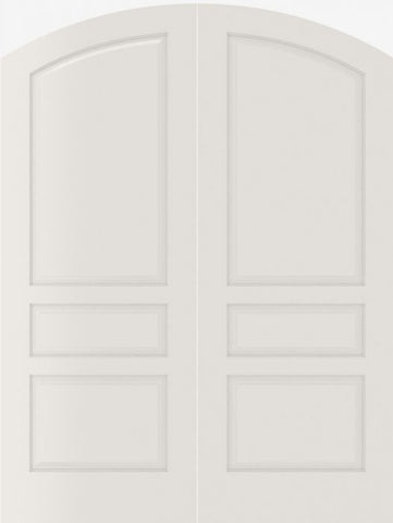 WDMA 20x80 Door (1ft8in by 6ft8in) Interior Swing Smooth 3060 MDF Pair 3 Panel Arch Top / Panel Double Door 1