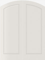 WDMA 20x80 Door (1ft8in by 6ft8in) Interior Swing Smooth 1060 MDF Pair 1 Panel Arch Top / Panel Double Door 1