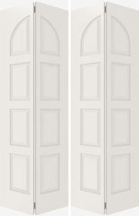 WDMA 20x80 Door (1ft8in by 6ft8in) Interior Bifold Smooth 8040 MDF 8 Panel Round Panel Double Door 2
