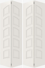 WDMA 20x80 Door (1ft8in by 6ft8in) Interior Swing Smooth 8010-GATOR MDF 10 Panel Arch Panel Double Door 2