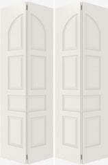 WDMA 20x80 Door (1ft8in by 6ft8in) Interior Barn Smooth 7040 MDF 7 Panel Round Panel Double Door 2