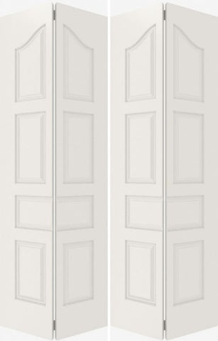WDMA 20x80 Door (1ft8in by 6ft8in) Interior Barn Smooth 7030 MDF 7 Panel Arch Panel Double Door 2
