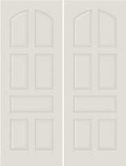 WDMA 20x80 Door (1ft8in by 6ft8in) Interior Barn Smooth 7020 MDF 7 Panel Arch Panel Double Door 1