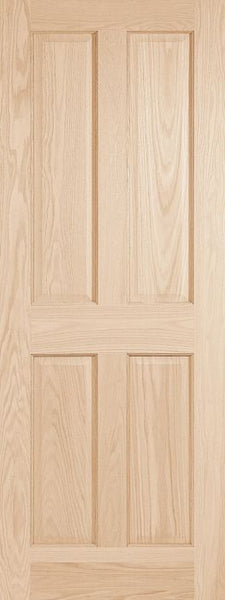 WDMA 24x80 Door (2ft by 6ft8in) Interior Swing Pine 2040 Wood 4 Panel Contemporary Modern Ovolo Single Door 1