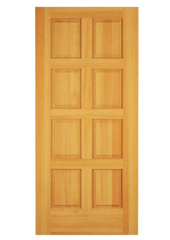 WDMA 24x80 Door (2ft by 6ft8in) Exterior Swing Hickory Wood 8 Panel Rustic Single Door 1