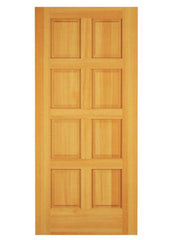 WDMA 24x80 Door (2ft by 6ft8in) Exterior Swing Hickory Wood 8 Panel Rustic Single Door 1