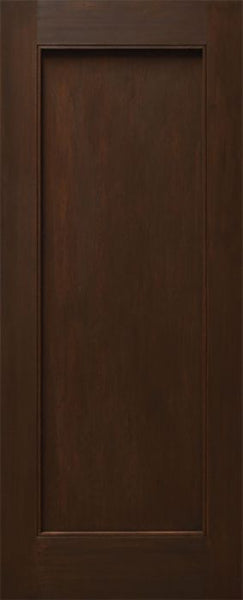 WDMA 24x80 Door (2ft by 6ft8in) Interior Mahogany 80in One Flat Panel Square Sticking w/Reveal Single Door 1