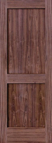 WDMA 24x80 Door (2ft by 6ft8in) Interior Walnut 80in 2 Panel Square Sticking Compression Fit Single Door 1