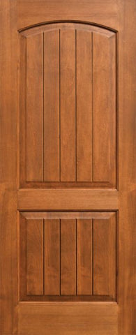 WDMA 24x80 Door (2ft by 6ft8in) Interior Alder 80in Two Panel Soft Arch Ovalo Sticking w/Panels Single Door 1