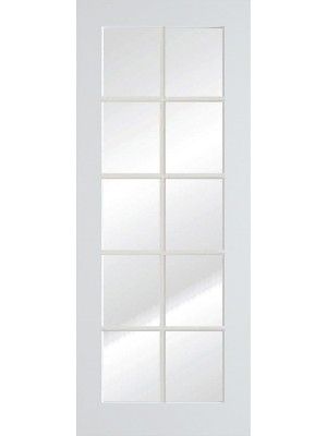 WDMA 24x80 Door (2ft by 6ft8in) Interior Barn Smooth 10 Lite Primed 1
