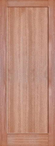 WDMA 24x80 Door (2ft by 6ft8in) Interior Barn Mahogany 1-Panel Solid Shaker Style Single Door SH-13 1