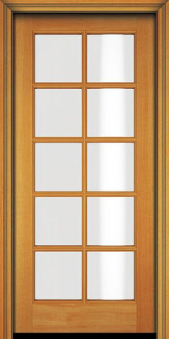 WDMA 24x80 Door (2ft by 6ft8in) Patio Fir 80in 10 Lite French Single Door 1