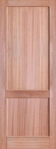 WDMA 24x80 Door (2ft by 6ft8in) Interior Barn Mahogany 2-Panel Solid Shaker Style Single Door SH-17 1