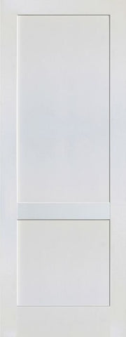 WDMA 24x80 Door (2ft by 6ft8in) Interior Barn Paint grade 2-Panel Solid Shaker Style White Single Door SH-17 1